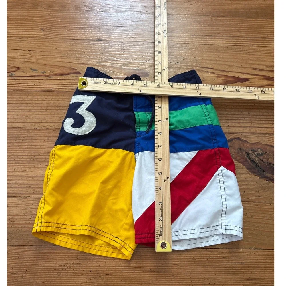 Polo Ralph Lauren Swim Trunks Kids Multicolor Colorblock Big Pony 3 SIZE 5‎